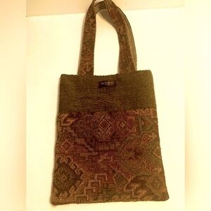 "The Baguette" Multicolor Tapestry Hipster Tote Bag